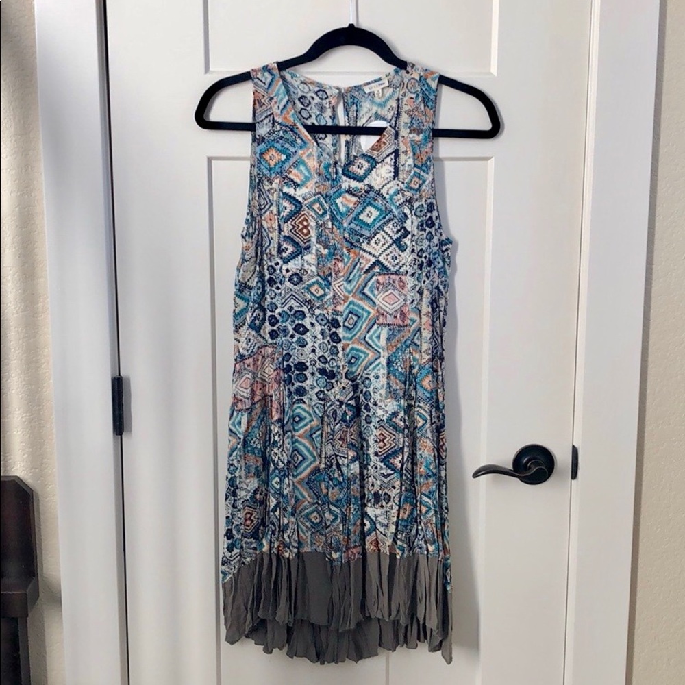 NWT Boho Mixed Patterns Sheath Dress